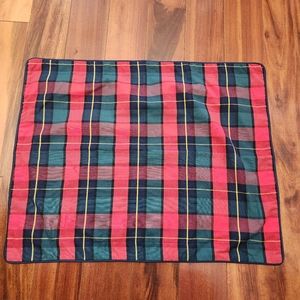 Red Scottish Plaid Pillow Sham Cover Standard